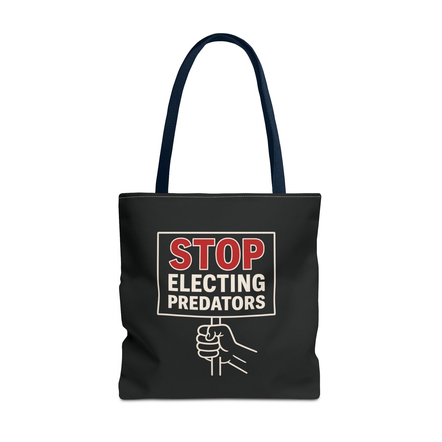 Stop Electing Predators – Activist Tote Bag - Black