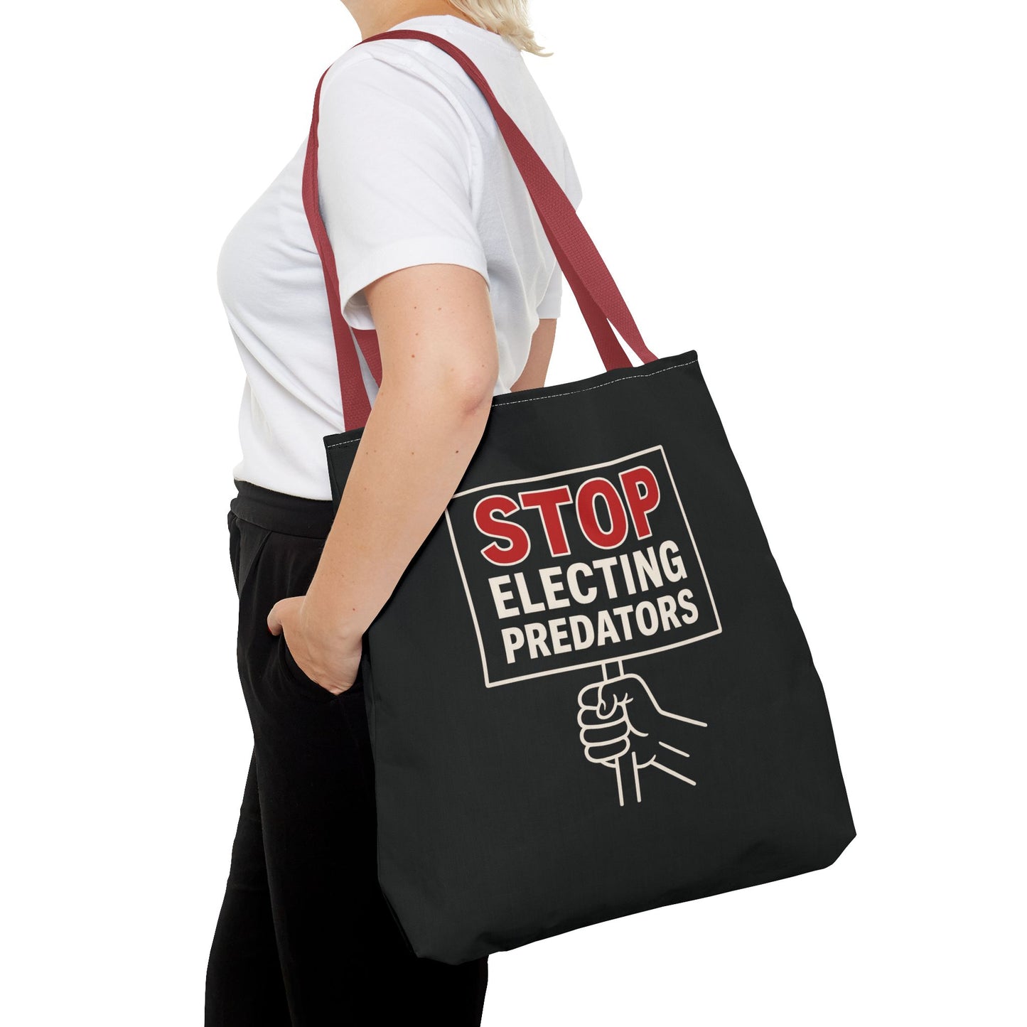 Stop Electing Predators – Activist Tote Bag - Black