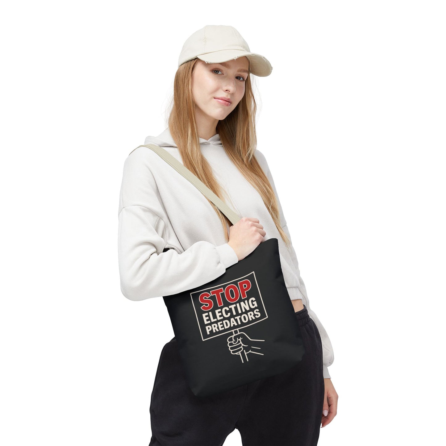 Stop Electing Predators – Activist Tote Bag - Black