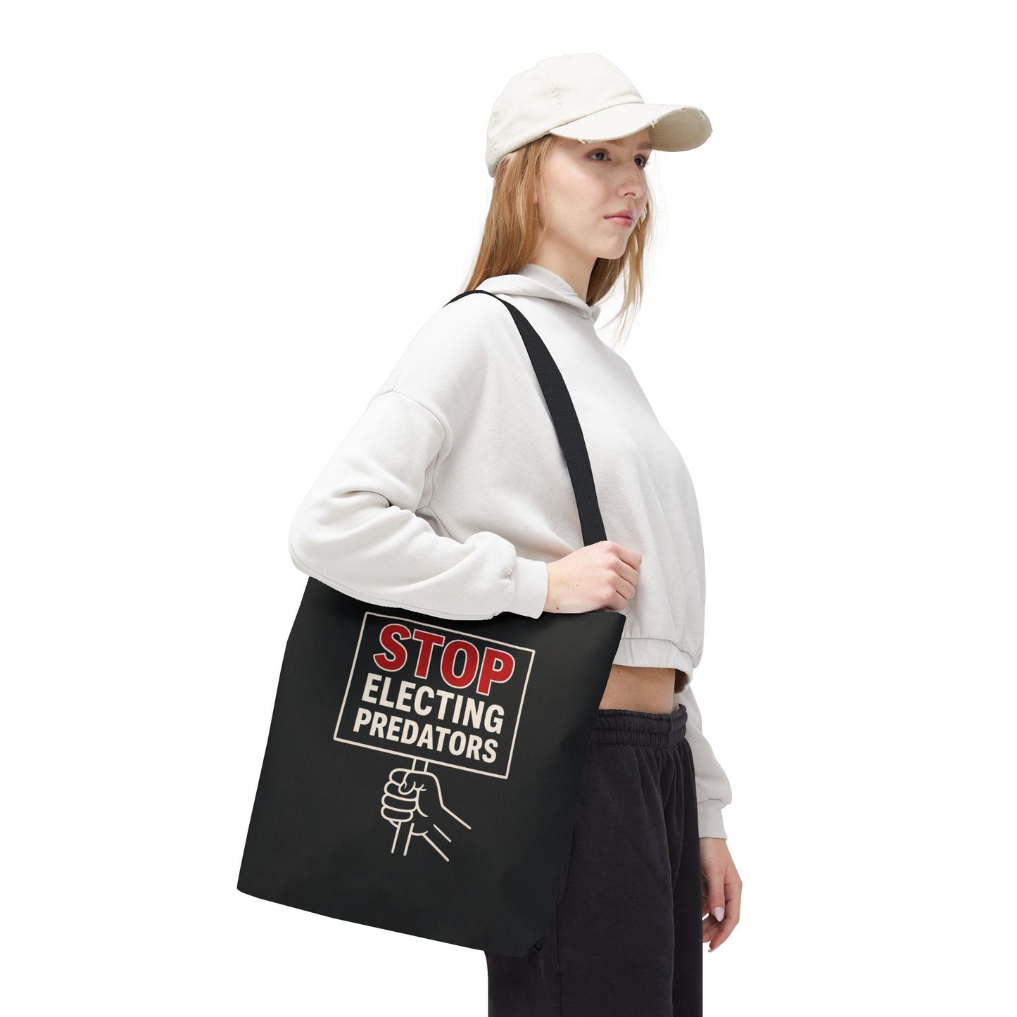 Stop Electing Predators – Activist Tote Bag - Black