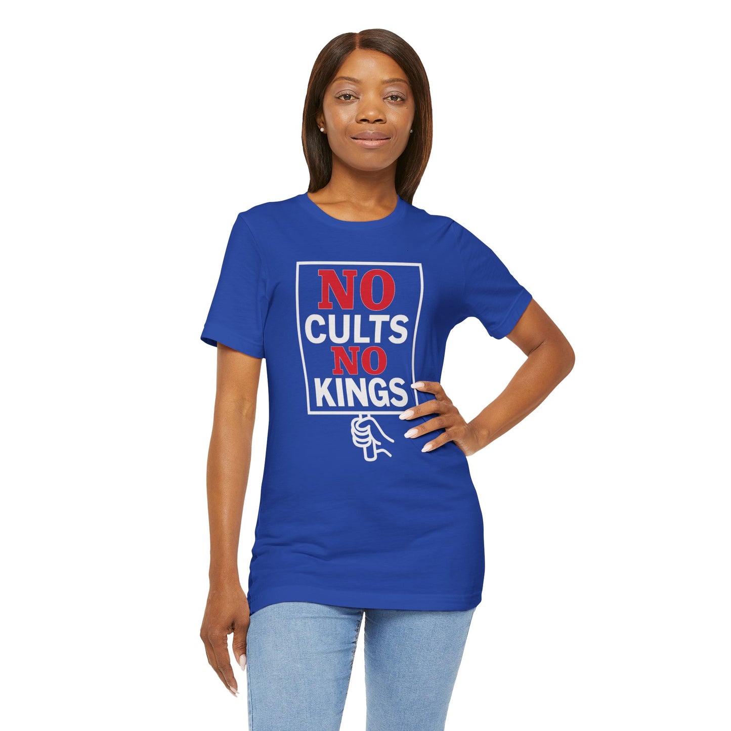 No Cults, No Kings – Unisex Protest Tee (Size XS-4XL)