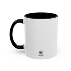 Planet Over Profits mug — 11oz — Black - accent — angled left side

