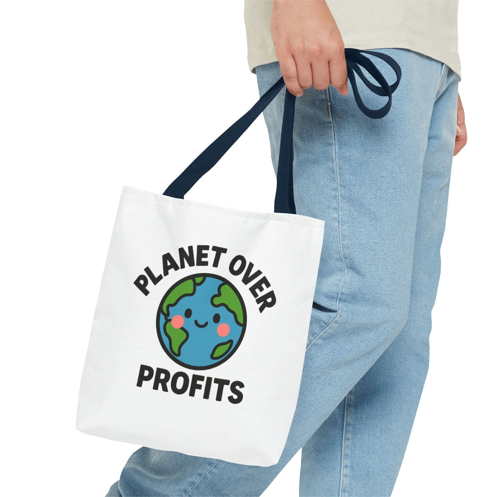 Planet Over Profits Design - Activist Tote Bag (Unisex) | Civic Goods