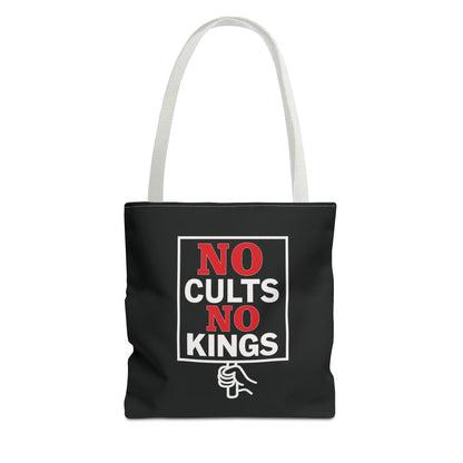 No Cults, No Kings – Activist Tote Bag - Black