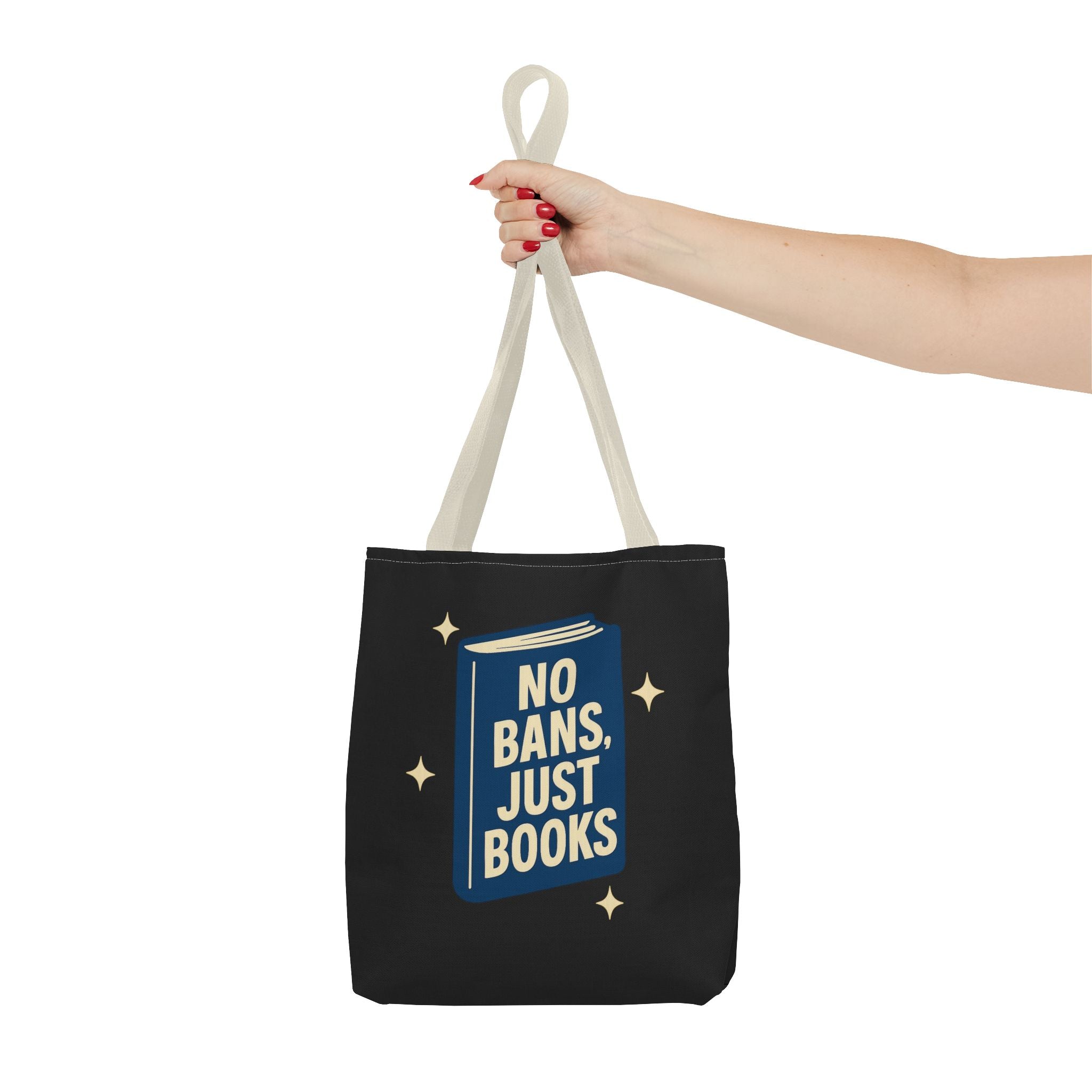 No Bans, Just Books - Activist Tote Bag (Black) | Civic Goods