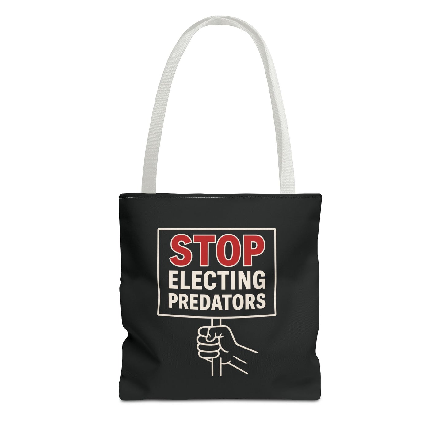 Stop Electing Predators – Activist Tote Bag - Black