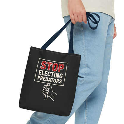 Stop Electing Predators – Activist Tote Bag - Black