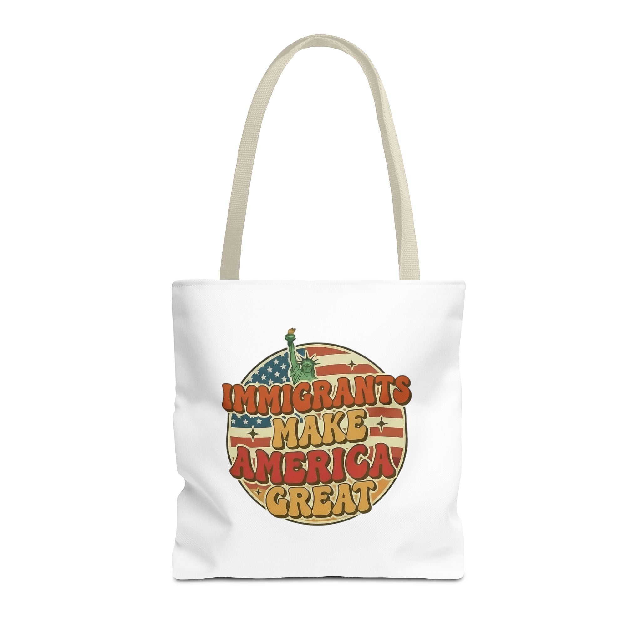Immigrants Make America Great - Activist Tote Bag (White) | Civic Goods