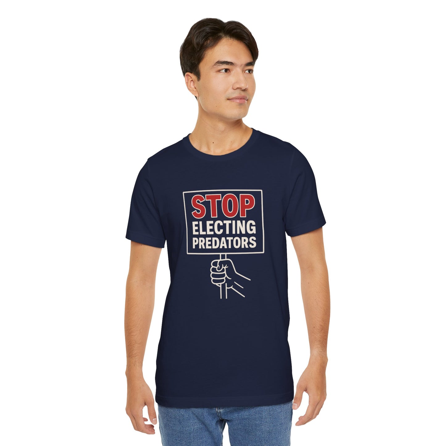 Stop Electing Predators – Unisex Protest Tee (Size XS-4XL)