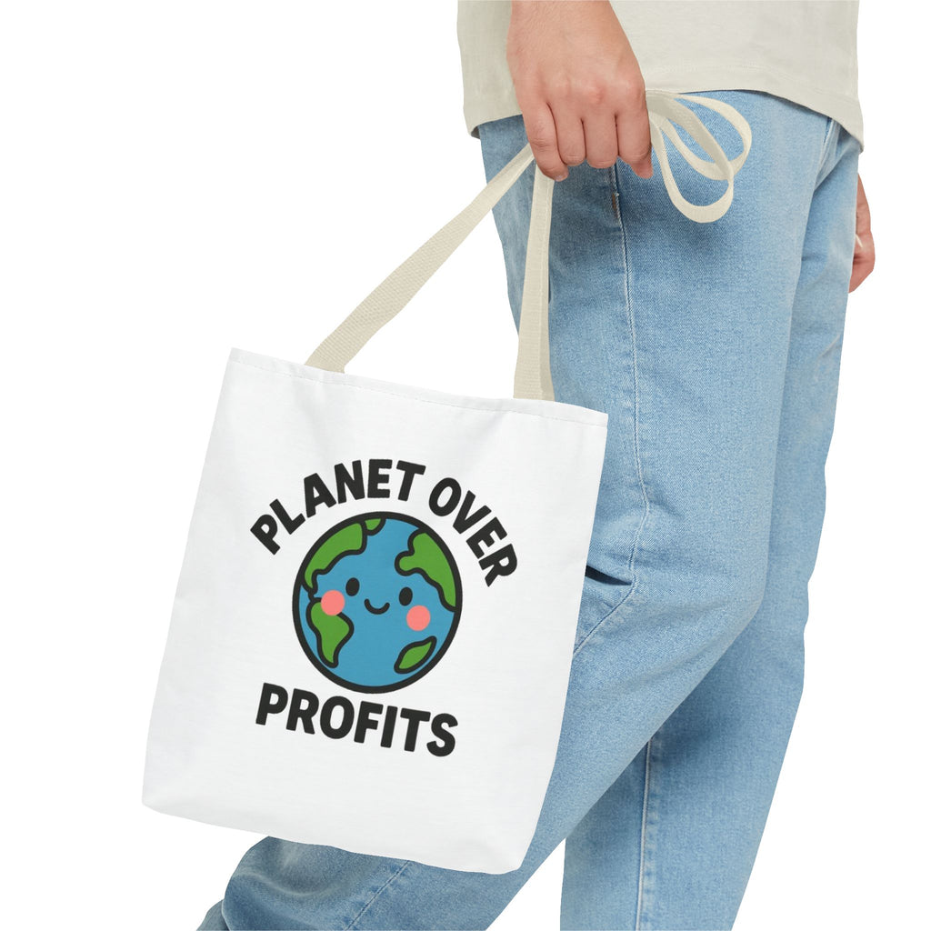 Planet Over Profits Design - Activist Tote Bag (Unisex) | Civic Goods