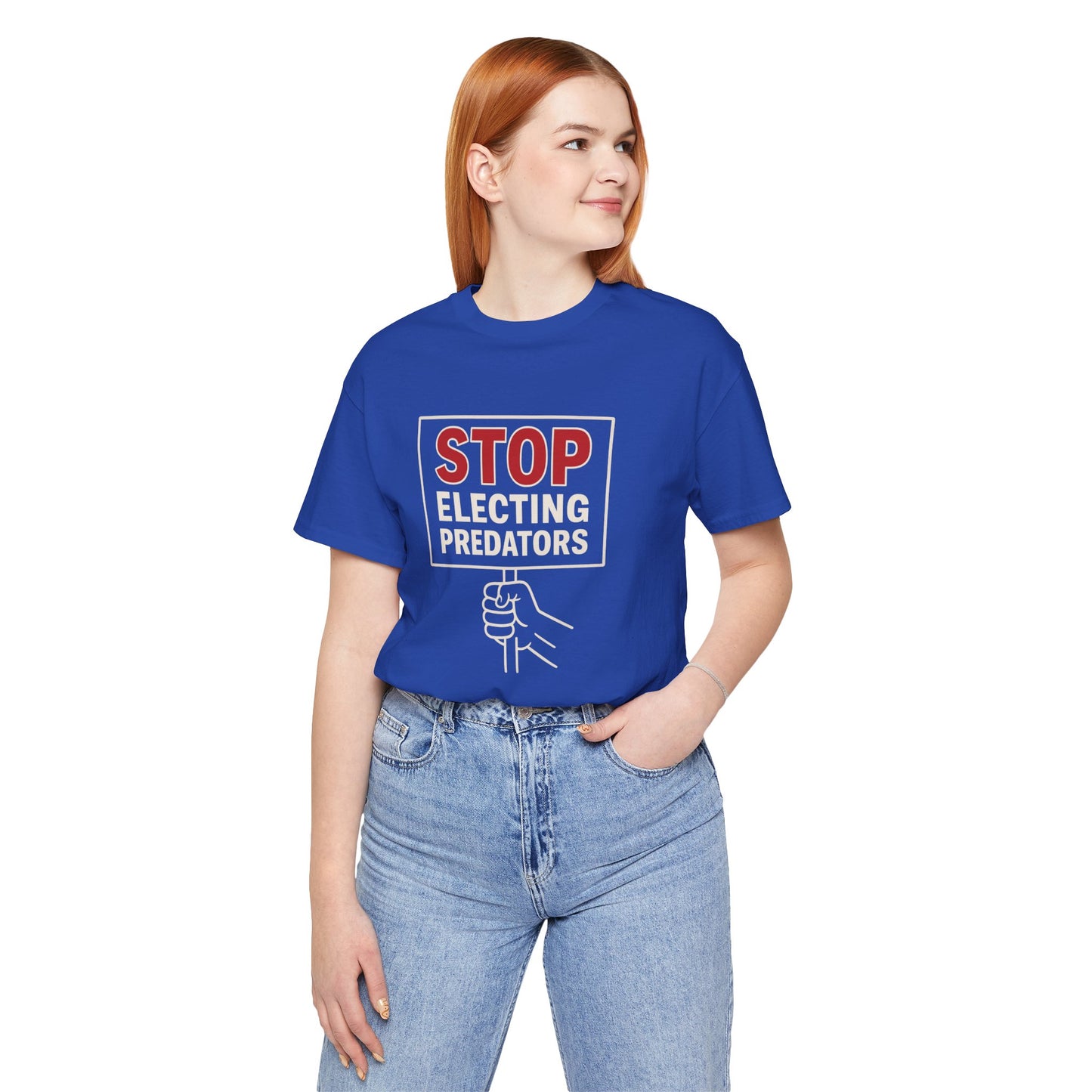 Stop Electing Predators – Unisex Protest Tee (Size XS-4XL)