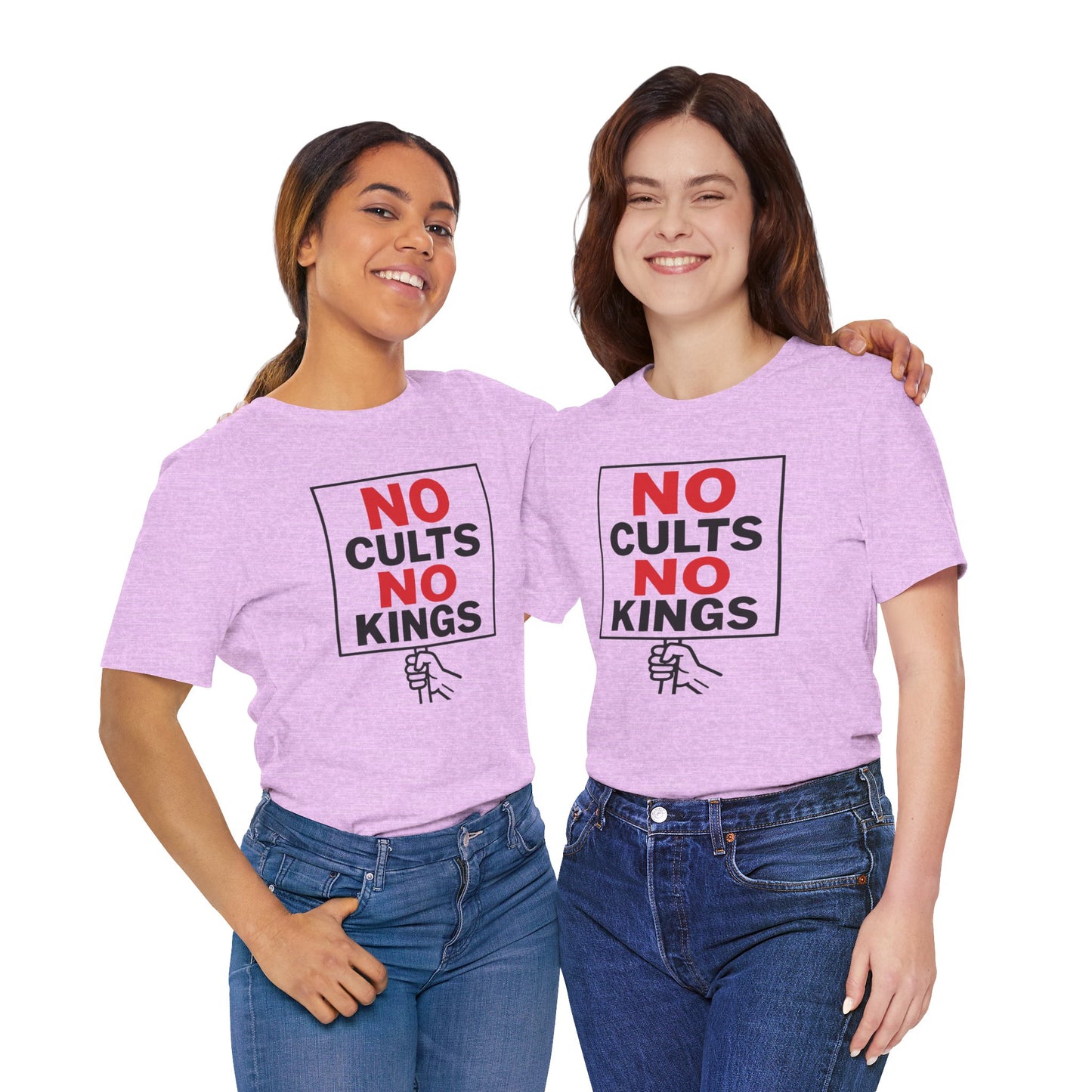No Cults, No Kings – Unisex Protest Tee (Size XS-4XL)