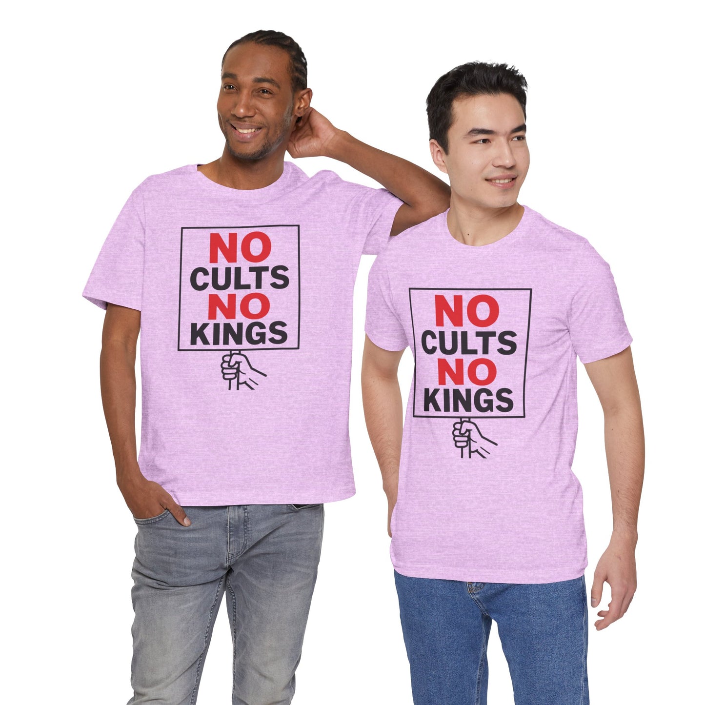 No Cults, No Kings – Unisex Protest Tee (Size XS-4XL)